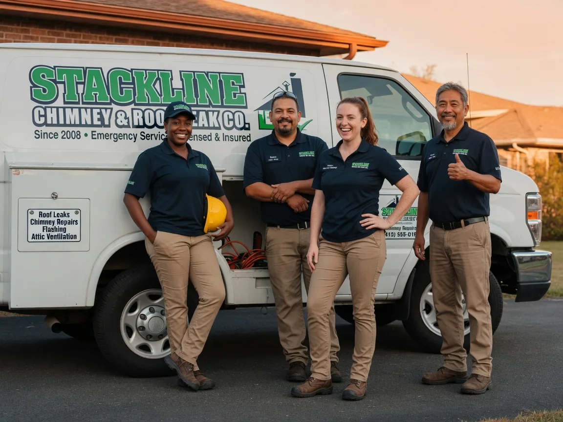 Chimney flashing repair company in Davenport, OK